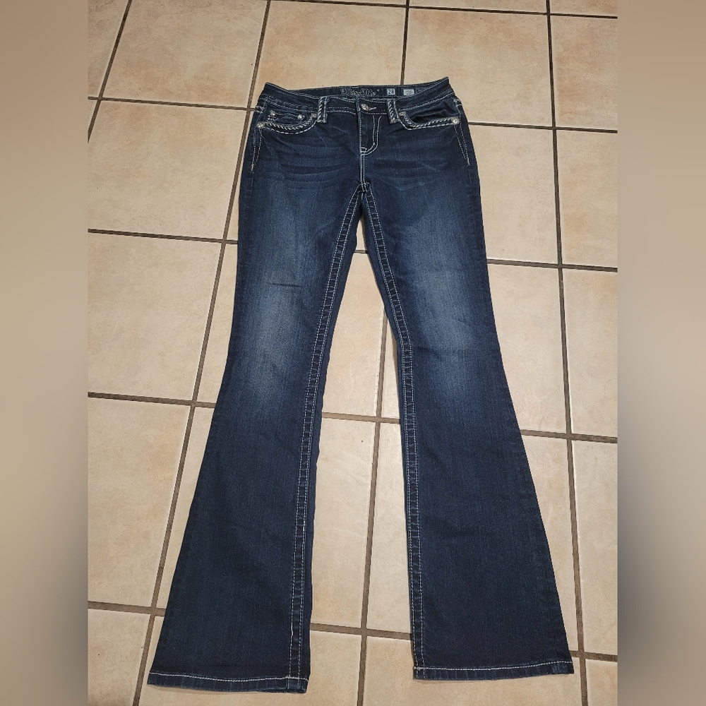 Miss Me Dark Blue Flare Jeans